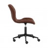Sunpan Lyla Office Chair Black in Antique Brown - Side Angle
