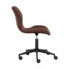 Sunpan Lyla Office Chair Black in Antique Brown - Side Angle - Sunpan Lyla Office Chair Black in Antique Brown - Side Angle
