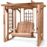  All Things Cedar Cedar Pergola with Swing -  All Things Cedar Cedar Pergola with Swing