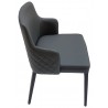 Polly Armchair In Anthracite Grey - Side Angle