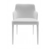 Polly Armchair In White - Front