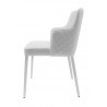 Polly Armchair In White - Side