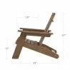 DecoScapes PollyOutdoor Adirondack Chair - Side with Dimension - DecoScapes PollyOutdoor Adirondack Chair - Side with Dimension