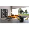 TemaHome Dusk 51" Dining Table in Concrete Look & Pure Black - Lifestyle Main - TemaHome Dusk 51" Dining Table in Concrete Look & Pure Black - Lifestyle Main