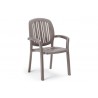Nardi Outdoor Ponza Stack Chair Tortora - Nardi Outdoor Ponza Stack Chair Tortora