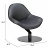 Zuo Modern Poole Accent Chair Black - Seat Dimensions - Zuo Modern Poole Accent Chair Black - Seat Dimensions
