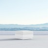 Azzurro Living Porto Ottoman in White - Front