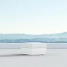 Azzurro Living Porto Ottoman in White - Front - Azzurro Living Porto Ottoman in White - Front