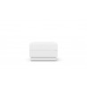 Azzurro Living Porto Ottoman With Matte Aluminum Frame And Pearl Gray All-Weather Rope - Front