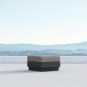 Azzurro Living Porto Ottoman in Dark Grey - Front