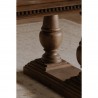 Moe's Home Collection Everson Dining Table in Brown - Leg Close-up Lifestyle