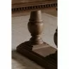 Moe's Home Collection Everson Dining Table in Brown - Leg Close-up Lifestyle - Moe's Home Collection Everson Dining Table in Brown - Leg Close-up Lifestyle