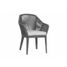 Milano Dining Chair in Echo Ash w/ Self Welt - Front Side Angle - Milano Dining Chair in Echo Ash w/ Self Welt - Front Side Angle