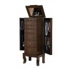 Trésor Jewelry Armoire - Coffee - Open with White BG