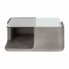 Sunpan Odis Coffee Table Grey - Front Angle - Sunpan Odis Coffee Table Grey - Front Angle