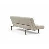 Innovation Living Unfurl Sofa in Blida Sand Grey - Back Angled - Innovation Living Unfurl Sofa in Blida Sand Grey - Back Angled