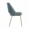 Sunpan Radella Dining Chair Bergen French Blue - Side Angle - Sunpan Radella Dining Chair Bergen French Blue - Side Angle