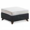 Rattan Deep Seating Ottoman - White