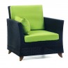 Rattan Deep Seating Arm Chair - Green