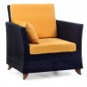 Rattan Deep Seating Arm Chair - Yellow