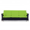 Rattan Deep Seating Sofa - Green