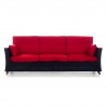 Rattan Deep Seating Sofa - Red
