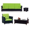4 Piece Rattan Deep Seating Set - Green