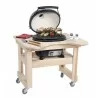 Primo Ceramic Grils XL400 Oval Head Only with 605  Optional Cypress Stand Open - Grates - Primo Ceramic Grils XL400 Oval Head Only with 605  Optional Cypress Stand Open - Grates