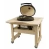 Primo Ceramic Grils XL200 Oval Head Only with 605 Optional Cypress Stand Open - Grates - Primo Ceramic Grils XL200 Oval Head Only with 605 Optional Cypress Stand Open - Grates
