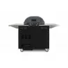 Primo Ceramic Oval G420C Freestanding Gas Grill - Back Shelves Up - Primo Ceramic Oval G420C Freestanding Gas Grill - Back Shelves Up