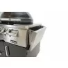 Primo Ceramic Oval G420C Freestanding Gas Grill - Front Side Shelf Down - Primo Ceramic Oval G420C Freestanding Gas Grill - Front Side Shelf Down