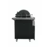 Primo Ceramic Oval G420C Freestanding Gas Grill - Side View - Primo Ceramic Oval G420C Freestanding Gas Grill - Side View