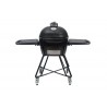 Primo Ceramic Oval All-In-One Grills with Heavy Duty Stand, Side Shelves -JR