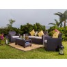Hospitality Rattan Patio Plastique 4-Piece Seating Set