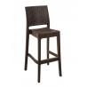 Hospitality Rattan Patio Plastique Set of 2 Barstools