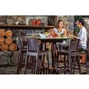 Hospitality Rattan Patio Plastique Set of 2 Barstools Bar View