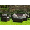 Hospitality Rattan Patio Plastique Lounge Chair Set