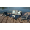 Hospitality Rattan Patio Manhattan 4-Piece Seating Set Outdoor