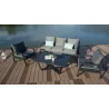 Hospitality Rattan Patio Manhattan 4-Piece Seating Set Outdoor - Hospitality Rattan Patio Manhattan 4-Piece Seating Set Outdoor