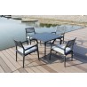 Hospitality Rattan Patio Manhattan 5-Piece Dining Set with Cushions
