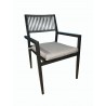 Hospitality Rattan Patio Manhattan Set of 2 Woven Armchair with Cushion