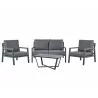 Hospitality Rattan Patio Manhattan 4-Piece- set - Hospitality Rattan Patio Manhattan 4-Piece- set