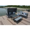 Hospitality Rattan Patio Manhattan 4-Piece Sectional Set