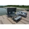 Hospitality Rattan Patio Manhattan 4-Piece Sectional Set - Hospitality Rattan Patio Manhattan 4-Piece Sectional Set