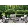 Hospitality Rattan Patio Moldova 4-Piece Seating Set - Hospitality Rattan Patio Moldova 4-Piece Seating Set