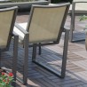 Hospitality Rattan Patio Moldova 4-Piece Seating Set- Chair Back View