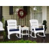 Tortuga Outdoor Portside Plantation Wicker Rocking Chair 3pc Set 1