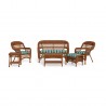 Tortuga Outdoor Portside 6pc Outdoor Wicker Seating Set 13