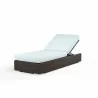 Montecito Adjustable Chaise in Canvas Skyline w/ Self Welt - Front Side Angle - Montecito Adjustable Chaise in Canvas Skyline w/ Self Welt - Front Side Angle