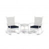 Tortuga Outdoor Portside Classic Wicker Rocking Chair 3pc Set  15